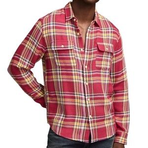This is a Lucky Brand Herringbone Flannel Humboldt Utility Shirt.